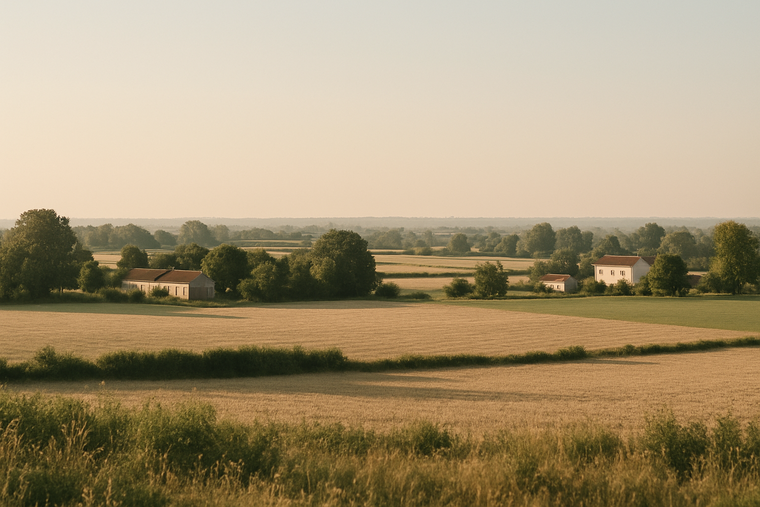 Vue de la région de Poitiers