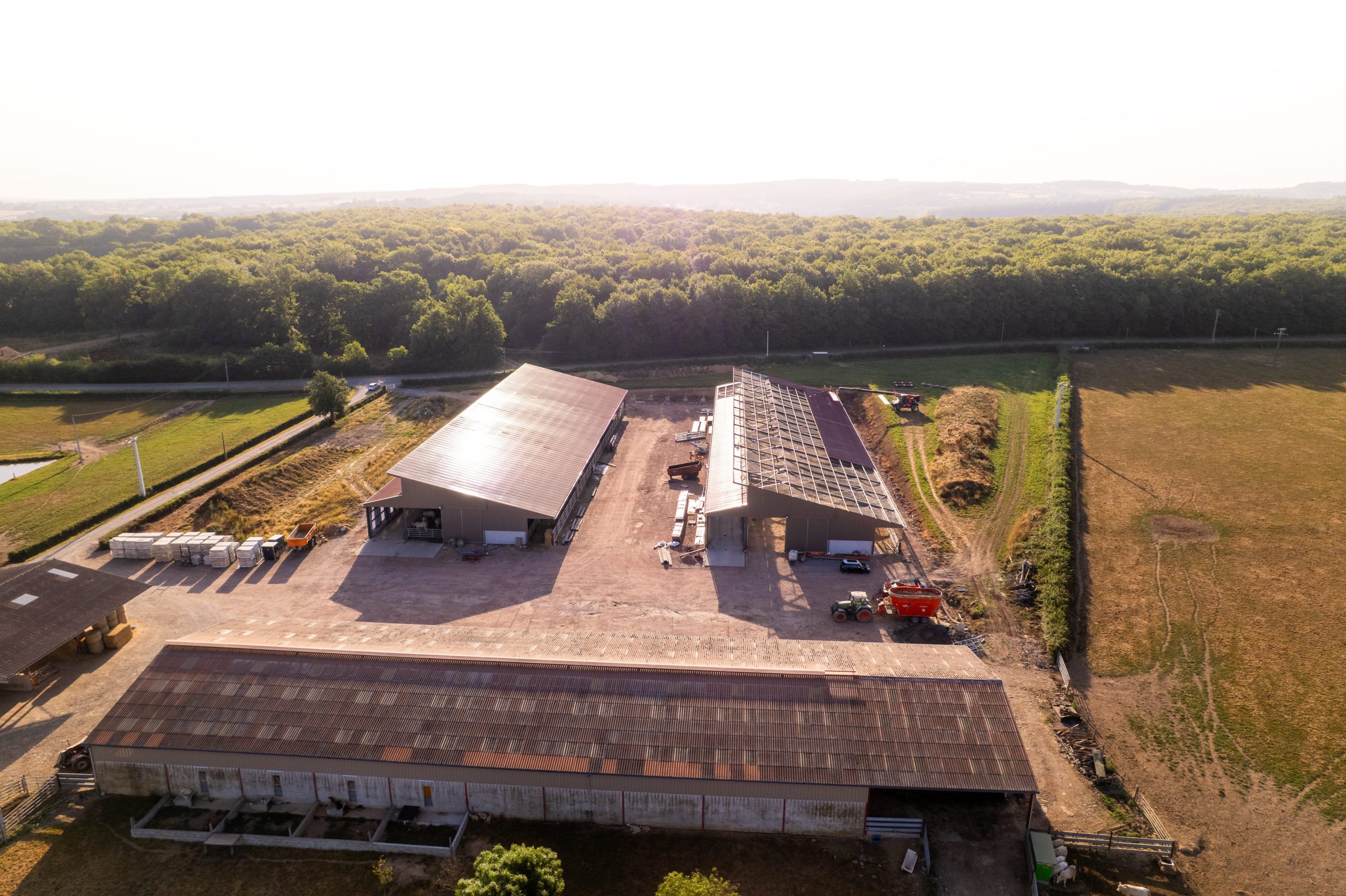 Double bâtiments agricoles