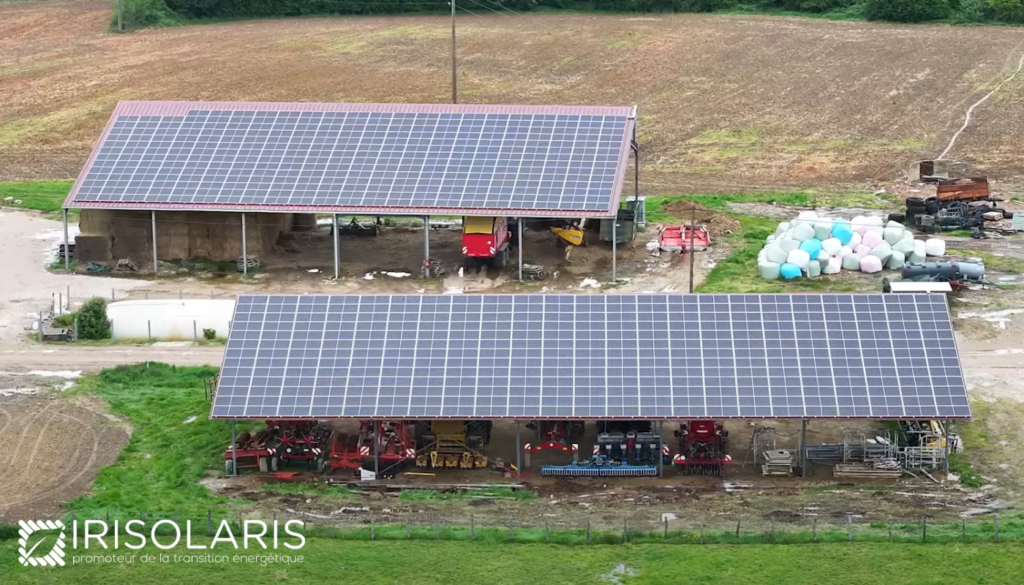 2 bâtiments photovoltaïques conçu par Irisolaris.