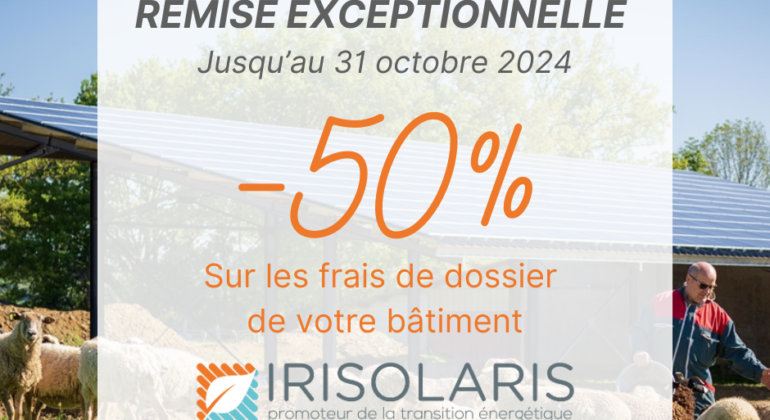 remise exceptionnelle du groupe Irisolaris pour cet automne